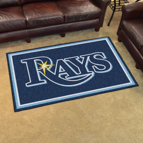 Tampa Bay Rays MLB 4x6 Plush Rugs
