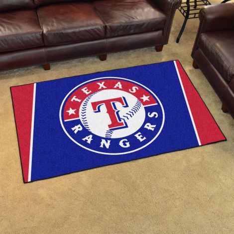 Texas Rangers MLB 4x6 Plush Rugs