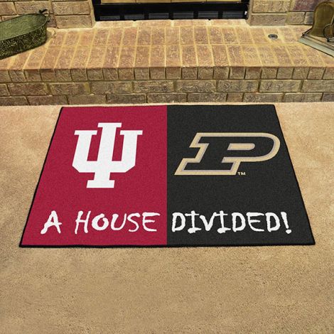 House Divided - Indiana - Purdue Collegiate House Divided Mat