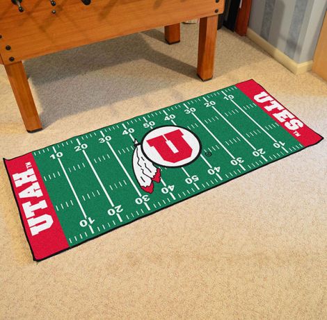 University of Utah Collegiate Football Field Runner Mat