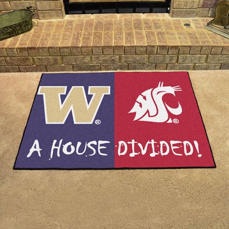 House Divided - Washington - Washington State Collegiate House Divided Mat