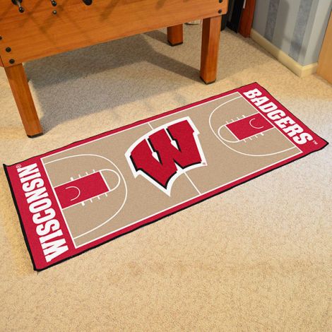 University of Wisconsin Collegiate NCAA Basketball Runner Mat