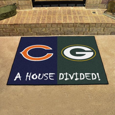 Bears / Packers MLB House Divided Mats