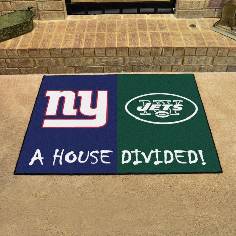 Giants / Jets MLB House Divided Mats