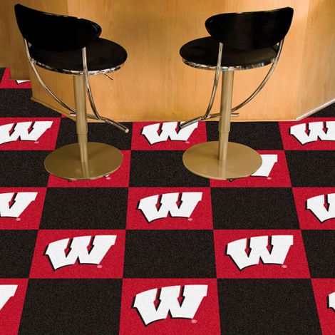 University of Wisconsin Collegiate Team Carpet Tiles