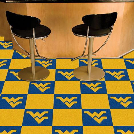 West Virginia University Collegiate Team Carpet Tiles
