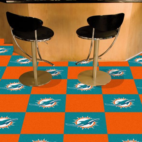 Miami Dolphins MLB Team Carpet Tiles