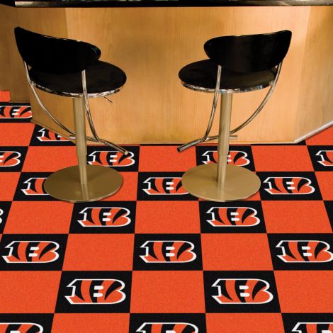 Cincinnati Bengals MLB Team Carpet Tiles