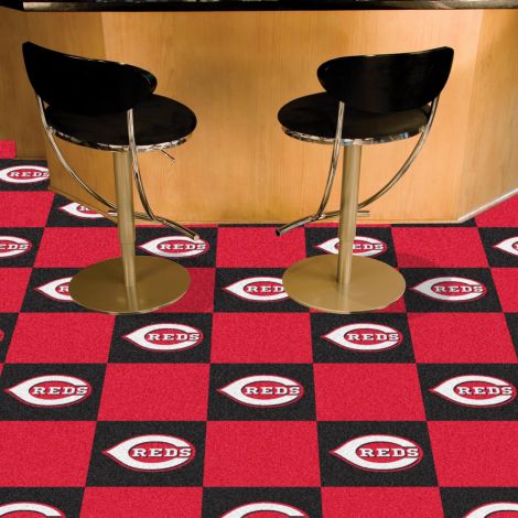 Cincinnati Reds MLB Team Carpet Tiles