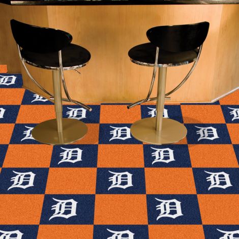 Detroit Tigers MLB Team Carpet Tiles