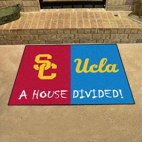 House Divided - Southern California - UCLA Collegiate House Divided Mat
