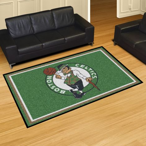Boston Celtics NBA 5x8 Plush Rug