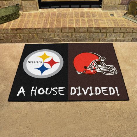 Steelers / Browns MLB House Divided Mats