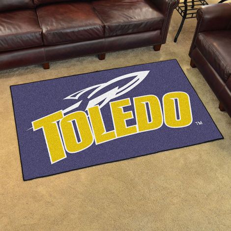 University of Toledo Collegiate 4x6 Plush Rug