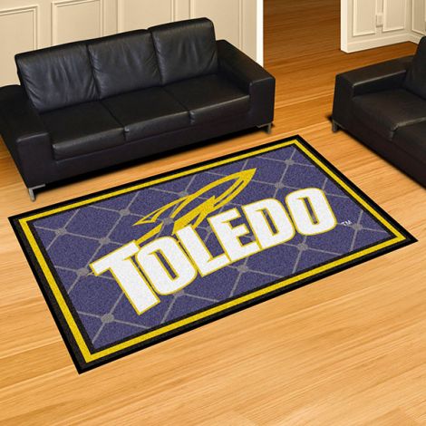 University of Toledo Collegiate 5x8 Plush Rug