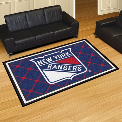 New York Rangers NHL 5x8 Plush Rug