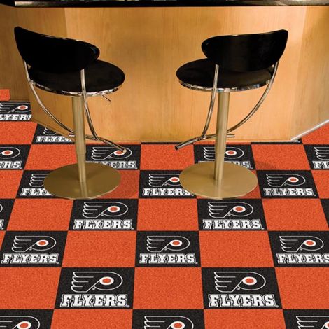 Philadelphia Flyers NHL Team Carpet Tiles