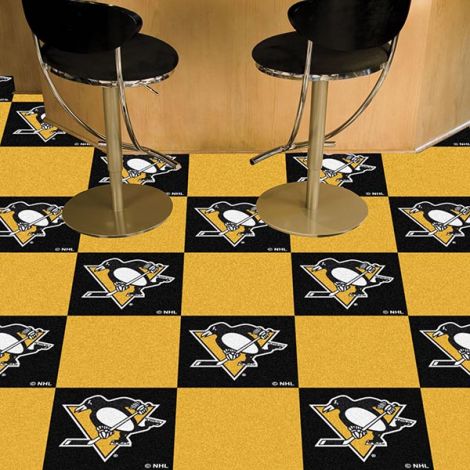 Pittsburgh Penguins NHL Team Carpet Tiles