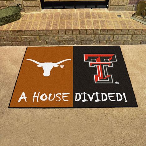 House Divided - Texas - Texas Tech Collegiate House Divided Mat
