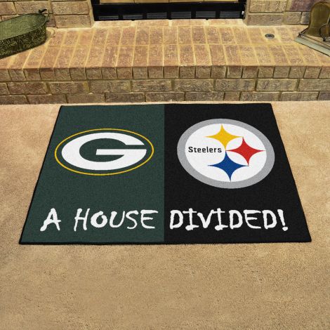 Packers / Steelers MLB House Divided Mats