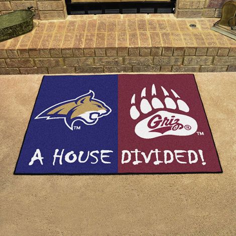 House Divided - Montana - Montana State Collegiate House Divided Mat