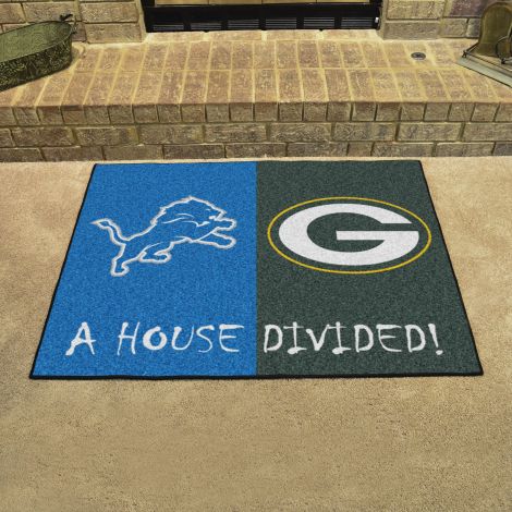 Lions / Packers MLB House Divided Mats