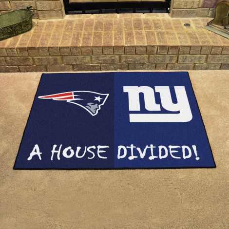 Patriots / Giants MLB House Divided Mats