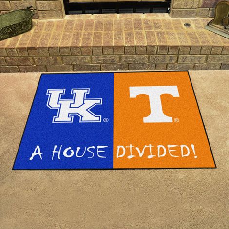 House Divided - Kentucky - Tennessee Collegiate House Divided Mat