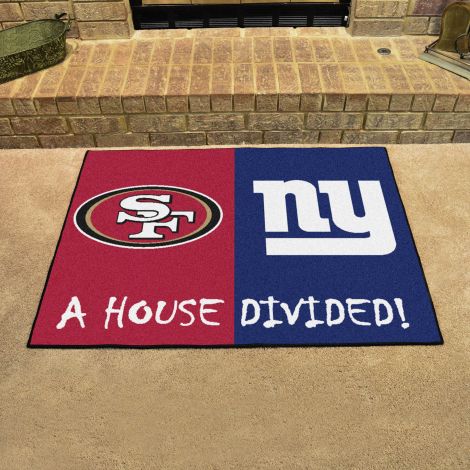 49ers / Giants MLB House Divided Mats
