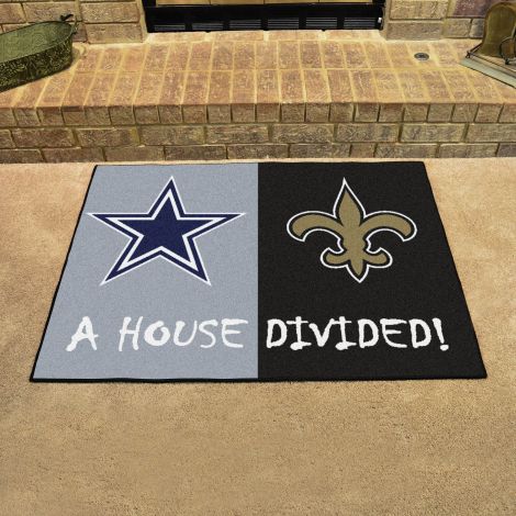 Cowboys / Saints MLB House Divided Mats