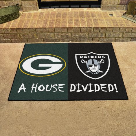Packers / Raiders MLB House Divided Mats