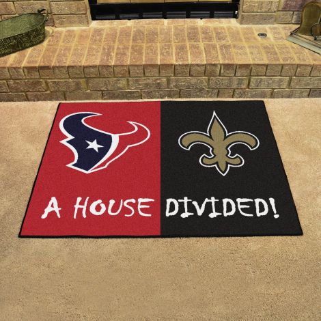 Texans / Saints MLB House Divided Mats