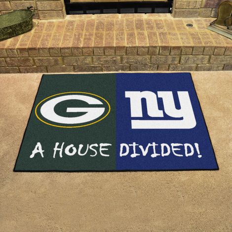Packers / Giants MLB House Divided Mats