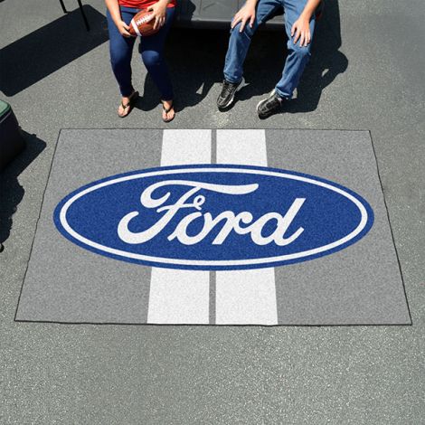 Ford Oval with Stripes Grey Ford Ulti-mat