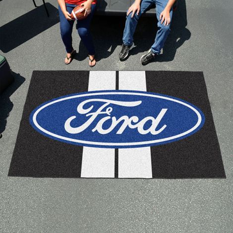 Ford Oval with Stripes Black Ford Ulti-mat