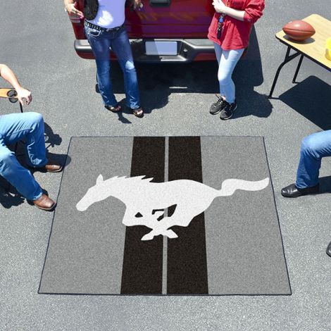 Mustang Horse Grey Ford Tailgater Mat
