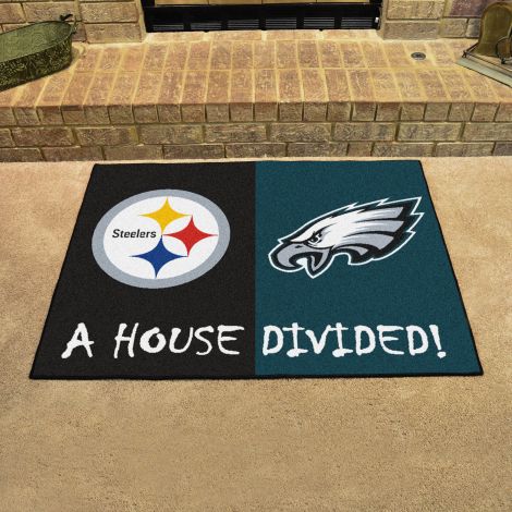Steelers / Eagles MLB House Divided Mats