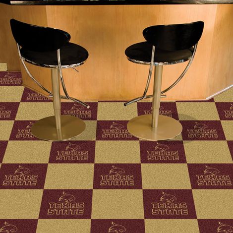 Texas State University Collegiate Team Carpet Tiles