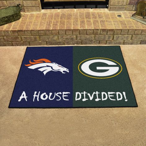 Broncos / Packers MLB House Divided Mats