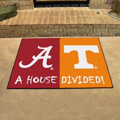 House Divided - Alabama - Tenneessee Collegiate House Divided Mat