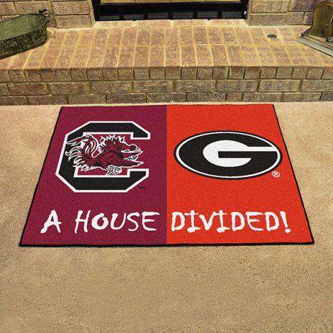 House Divided - South Carolina - Georgia Collegiate House Divided Mat