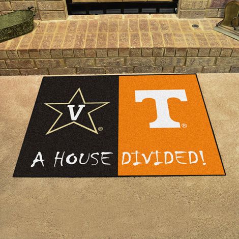 House Divided - Vanderbilt - Tenneessee Collegiate House Divided Mat