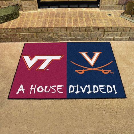 House Divided - Virginia Tech - Virginia Collegiate House Divided Mat