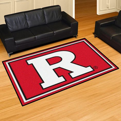 Rutgers University Collegiate 5x8 Plush Rug