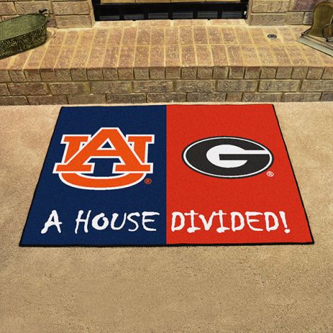 House Divided - Auburn - Georgia Collegiate House Divided Mat