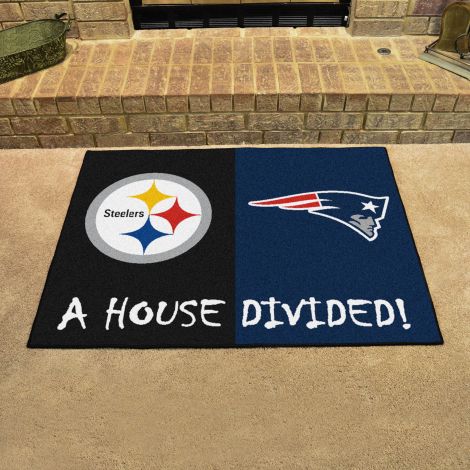Steelers / Patriots MLB House Divided Mats