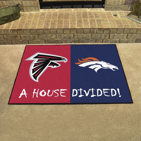 Falcons / Broncos MLB House Divided Mats