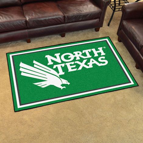 University of North Texas Collegiate 5x8 Plush Rug