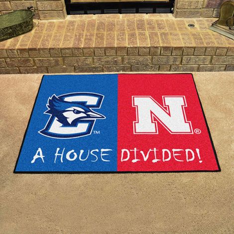 House Divided - Creighton - Nebraska Collegiate House Divided Mat