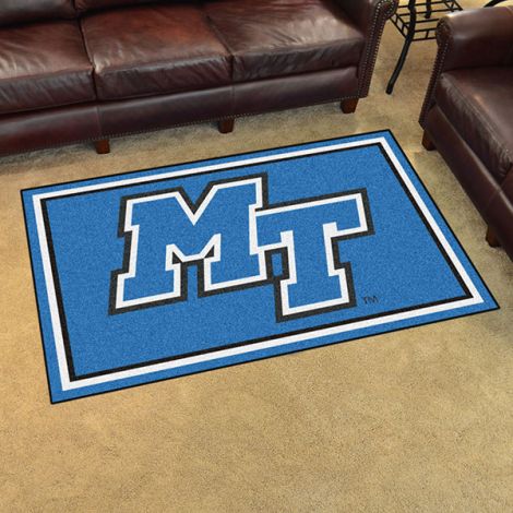Middle Tennessee State University Collegiate 4x6 Plush Rug